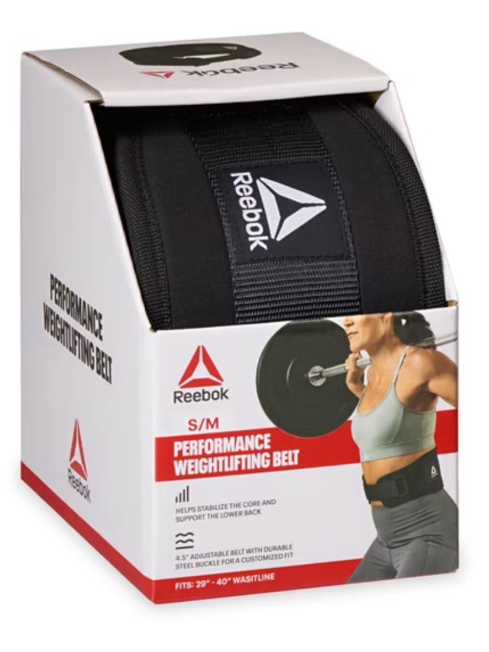 Reebok Performance Weightlifting Belt SIZE S/M Black